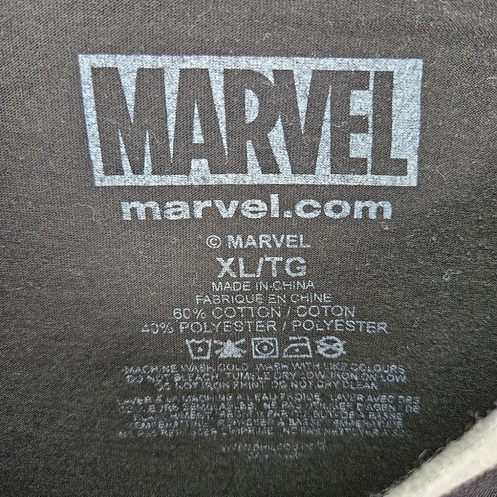 Marvel Black/Gray 3/4 Sleeve Raglan Shirt Men's Size XL Thanos Loki Comics - Picture 7 of 10